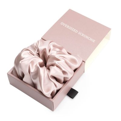 Silk Scrunchie With Custom Logo Box