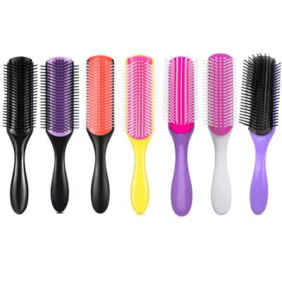 9-Row Professional Styling Brush Detangling Hair Brush