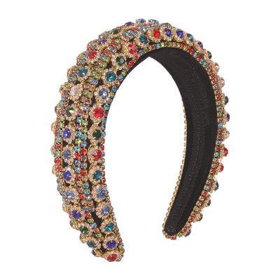 Rhinestone Wide Hair Hoops