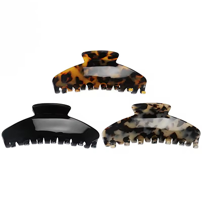 High Quality 3mm Tortoiseshell Color Acetate Hair Claw