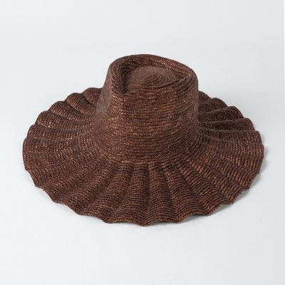 Wavy Straw Jazz Hat