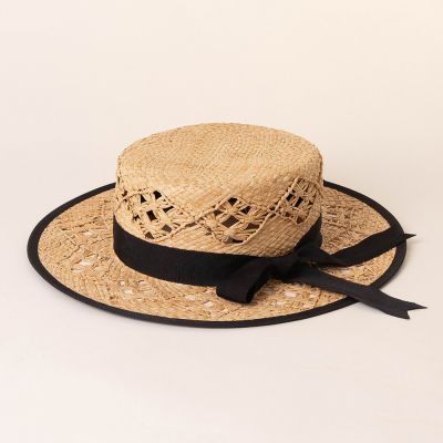 Hollow Raffia Hat