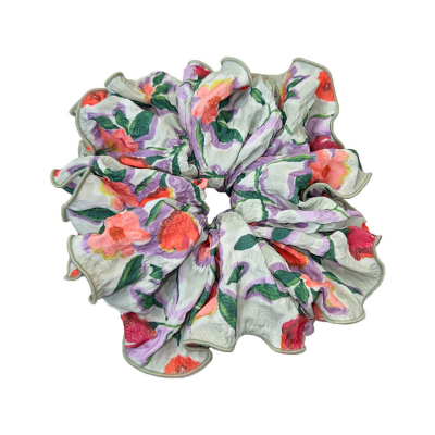 Retro Floral Scrunchies