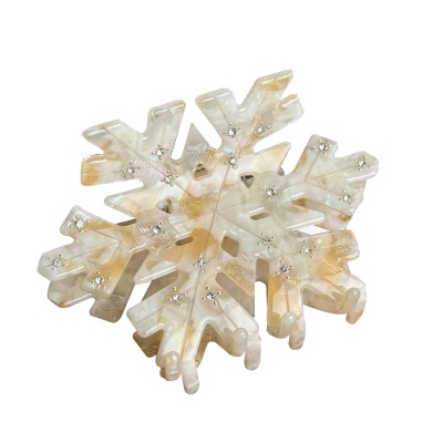 Snowflake Acetate Hair Scratch