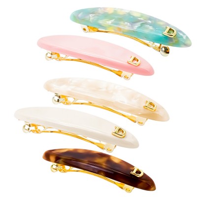 Oval Acetate Barrette