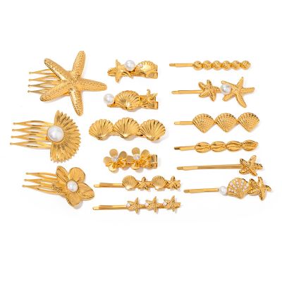 Gold Stainless Steel Vintage Hairpin 