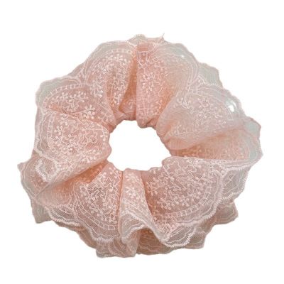 Pure Color Lace Large Intestine Hair Scrunchies