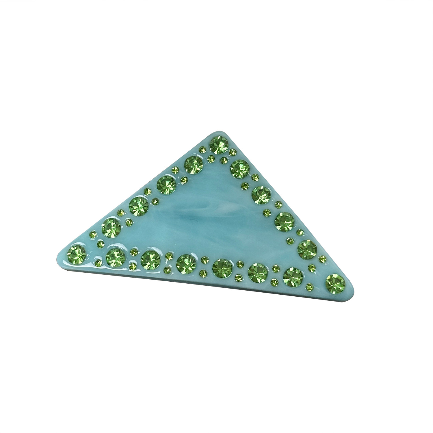 Acetate Plate Triangular Barrette