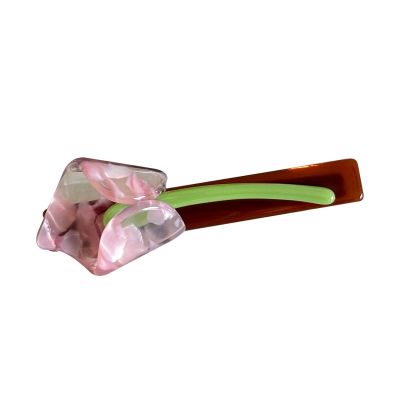 Acetate Flower Hair Duckbill Clips