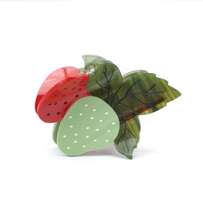 Strawberry Acetate Hair Claw