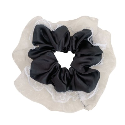 Lace Edge Large Scrunchies