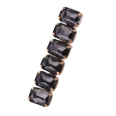 Crystal Rectangular Side Clip