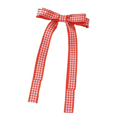 Checkerboard Lattice Ribbon Duckbill Clip