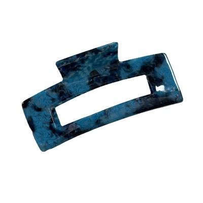 Blue Ink Painting Acetate Hair Claw